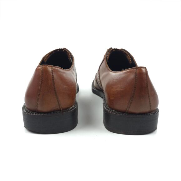 SALVATORE FERRAGAMO Tramezza Wingtip Oxford Brown Leather Old Money Quiet Luxury main image 4
